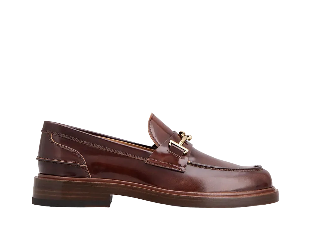 TOD'S Women's Loafers in Leather "Brown" XXW97K0IG10SHAS003