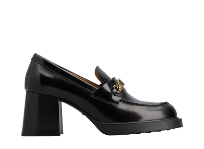 TOD'S Women's Loafers in Leather with Heel "Black" XXW99K0IB30AKTB999