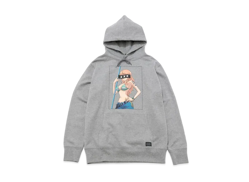 GOD SELECTION XXX x ONE PIECE HOODIE GX-A22-OPHD-01 "Gray"