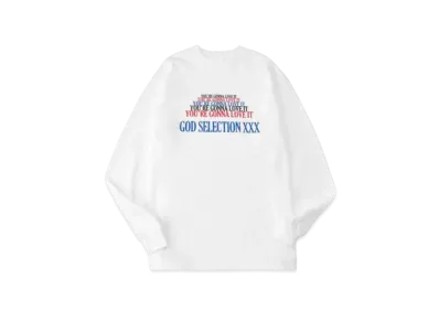GOD SELECTION XXX LONG SLEEVE T-SHIRT GX-A21-LT-07 "White"