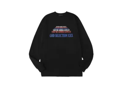 GOD SELECTION XXX LONG SLEEVE T-SHIRT GX-A21-LT-07 "Black"