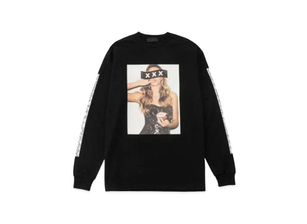 GOD SELECTION XXX LONG SLEEVE T-SHIRT GX-S21-LT-02 "Black"