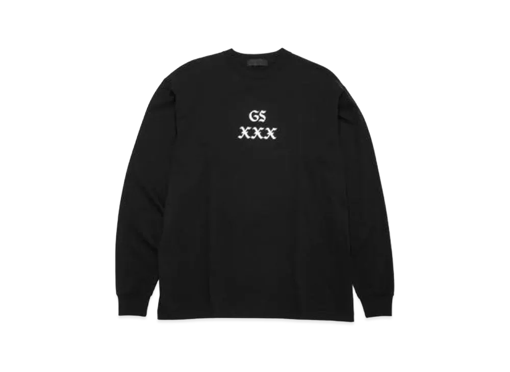 GOD SELECTION XXX LONG SLEEVE T-SHIRT GX-A22-LT-02 "Black"