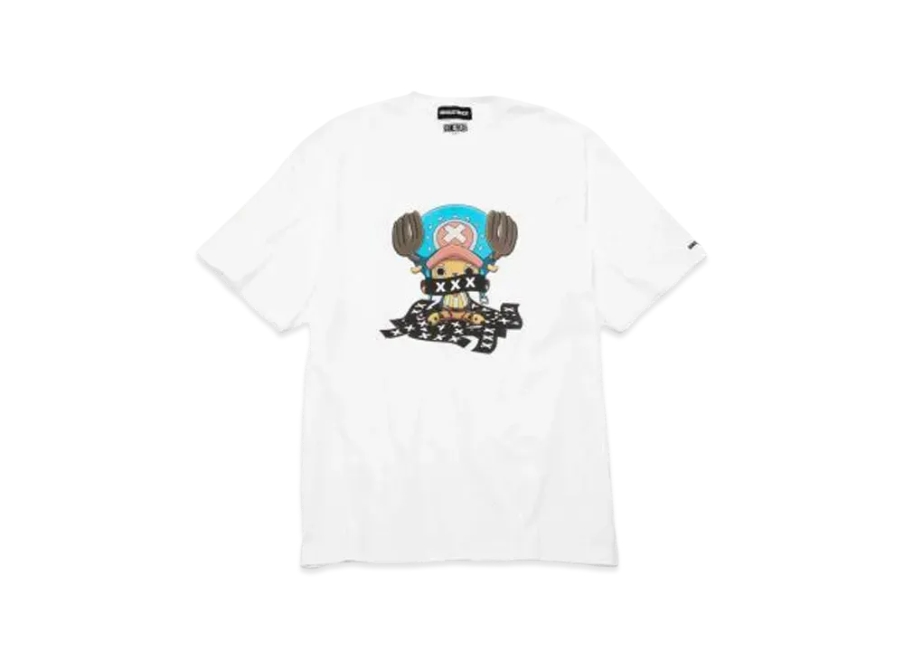 GOD SELECTION XXX x ONE PIECE T-SHIRT GX-A22-OPST-02 "White"