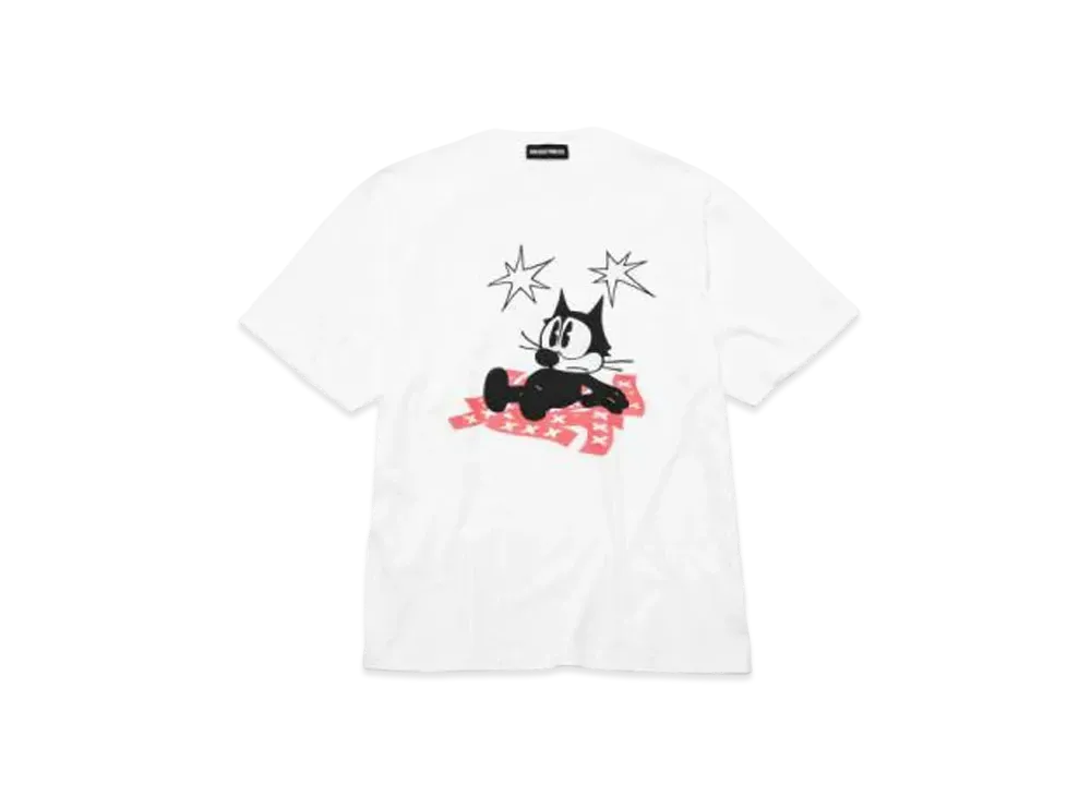 GOD SELECTION XXX x FELIX THE CAT T-SHIRT GX-A22-FEST-01 "White/Red"