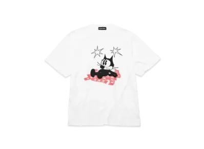 GOD SELECTION XXX x FELIX THE CAT T-SHIRT GX-A22-FEST-01 "White/Red"