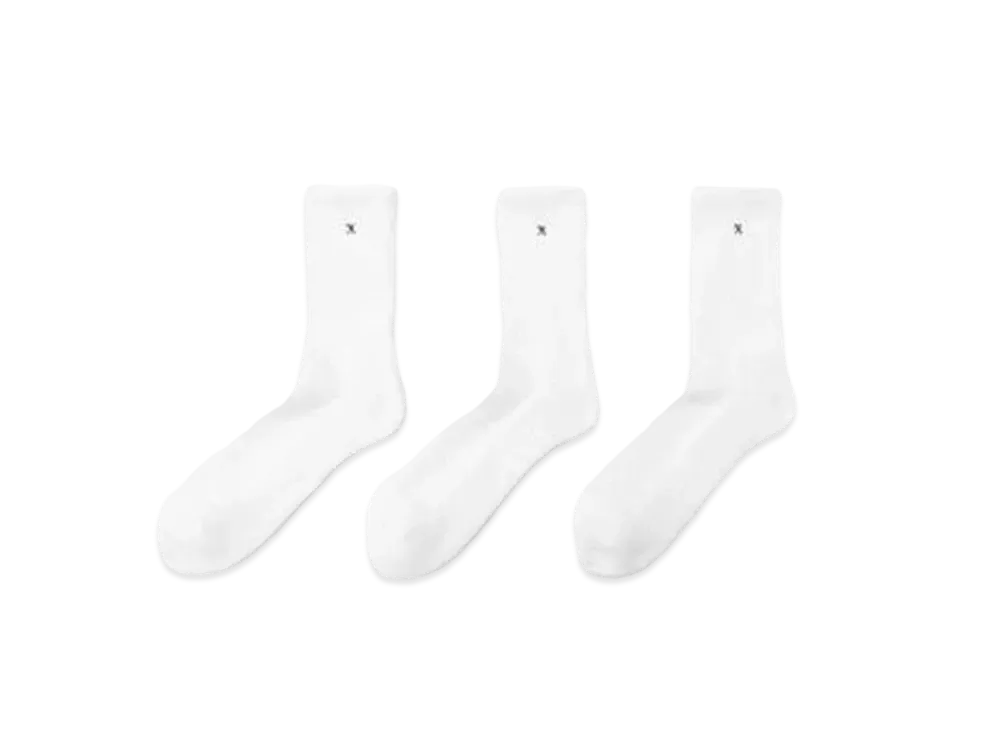 GOD SELECTION XXX SOCKS (3PIECE 1PACK) GX-A21-SO-04 "White"