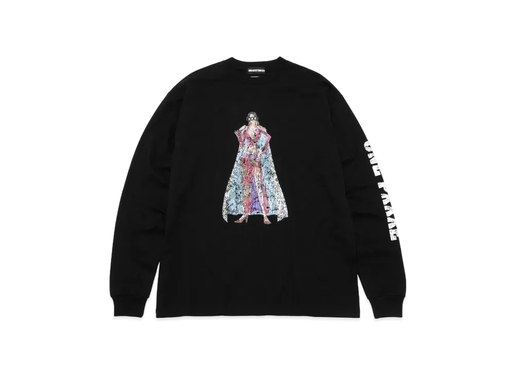 GOD SELECTION XXX x ONE PIECE LONG SLEEVE T-SHIRT GX-S21-LT-02 "Black"