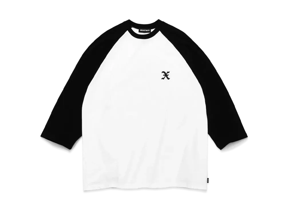 GOD SELECTION XXX Raglan Sleeve T-Shirt GX-A24-RT-01 "White"