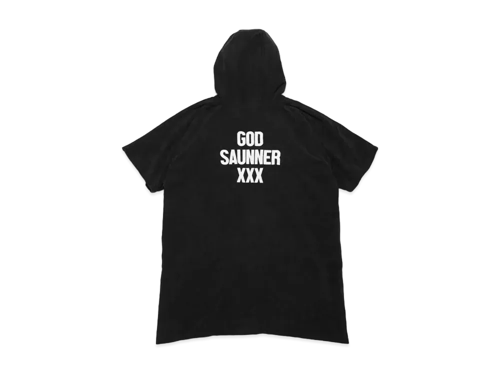 GOD SELECTION XXX x TTNE Hoodie Poncho GX-A24-TNCT-01 "Black"