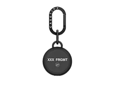 GOD SELECTION XXX x fragment design x CASETiFY AirTag Holder "Liquorice black"