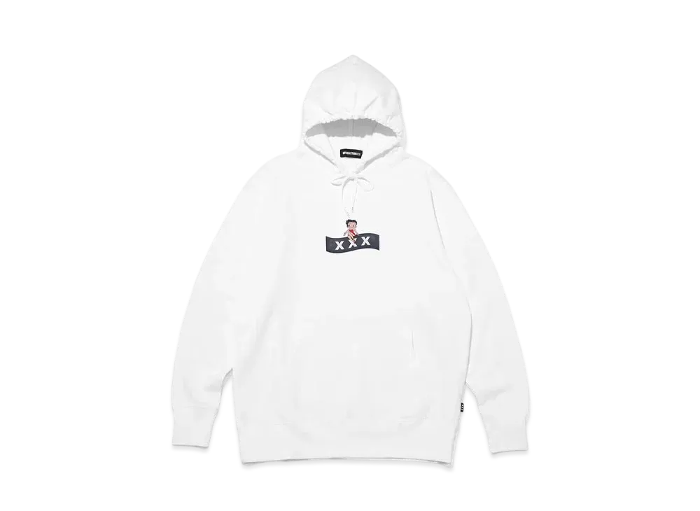 【国内買付】BETTY BOOP × GOD SELECTION XXX HOODIE パーカー ゴッドセレクショントリプルエックスがベティブープとのコラボを