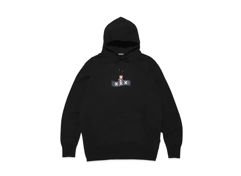 【国内買付】BETTY BOOP × GOD SELECTION XXX HOODIE パーカー ゴッドセレクショントリプルエックスがベティブープとのコラボを
