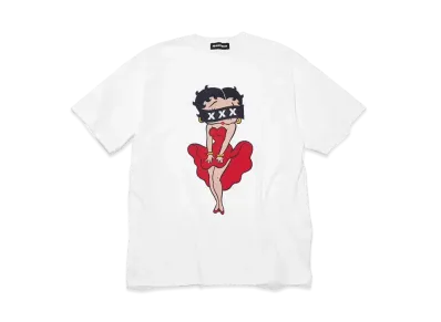 GOD SELECTION XXX x Betty Boop T-shirts GX-A24-BBST-02 "White"