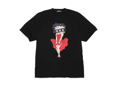 GOD SELECTION XXX x Betty Boop T-shirts GX-A24-BBST-02 "Black"