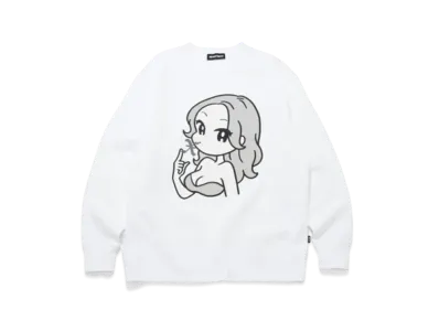 GOD SELECTION XXX x conix Crew Neck Sweat Shirts GX-A24-CXCN-01 "White"