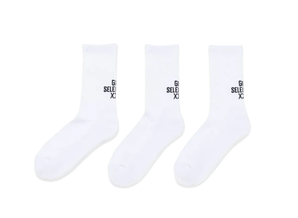 GOD SELECTION XXX Socks (3Piece 1Pack) GX-S24-SO-03 "White"