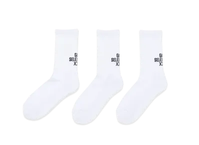 GOD SELECTION XXX Socks (3Piece 1Pack) GX-S24-SO-03 "White"