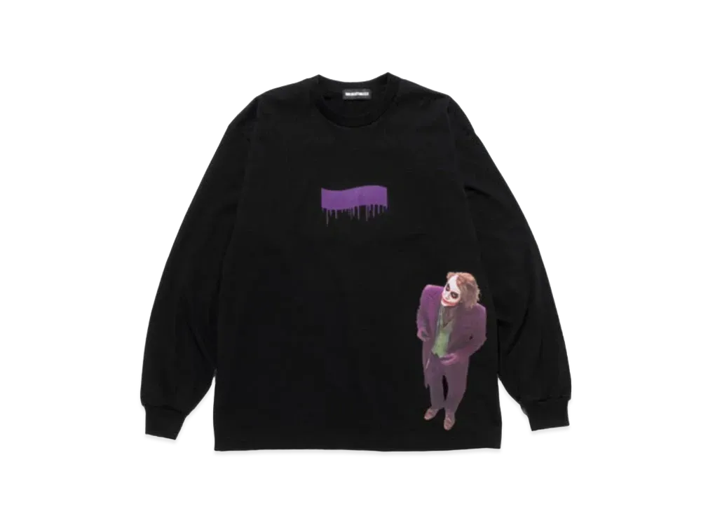 GOD SELECTION XXX x The Dark Knight Long Sleeve T-shirt GX-A25-DNLT-01 "Black"