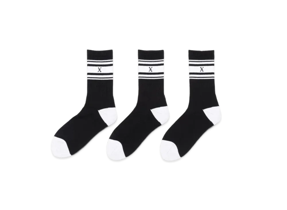 GOD SELECTION XXX Socks (3Peace 1Pac ) GX-A25-SO-01 "Black"