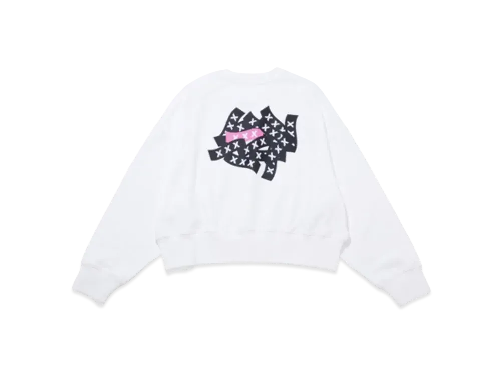 GOD SELECTION XXX Crew Neck Sweat Shirt GXL-A25-CS-02 "White"