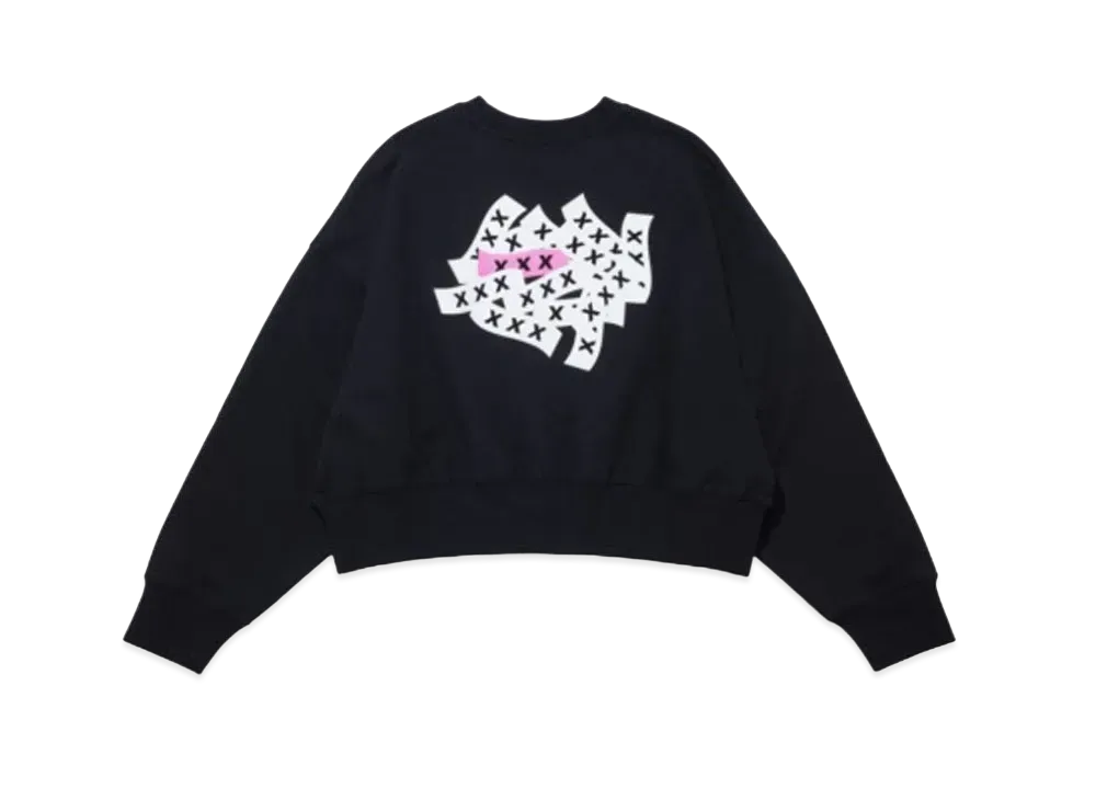 GOD SELECTION XXX Crew Neck Sweat Shirt GXL-A25-CS-02 "Black"
