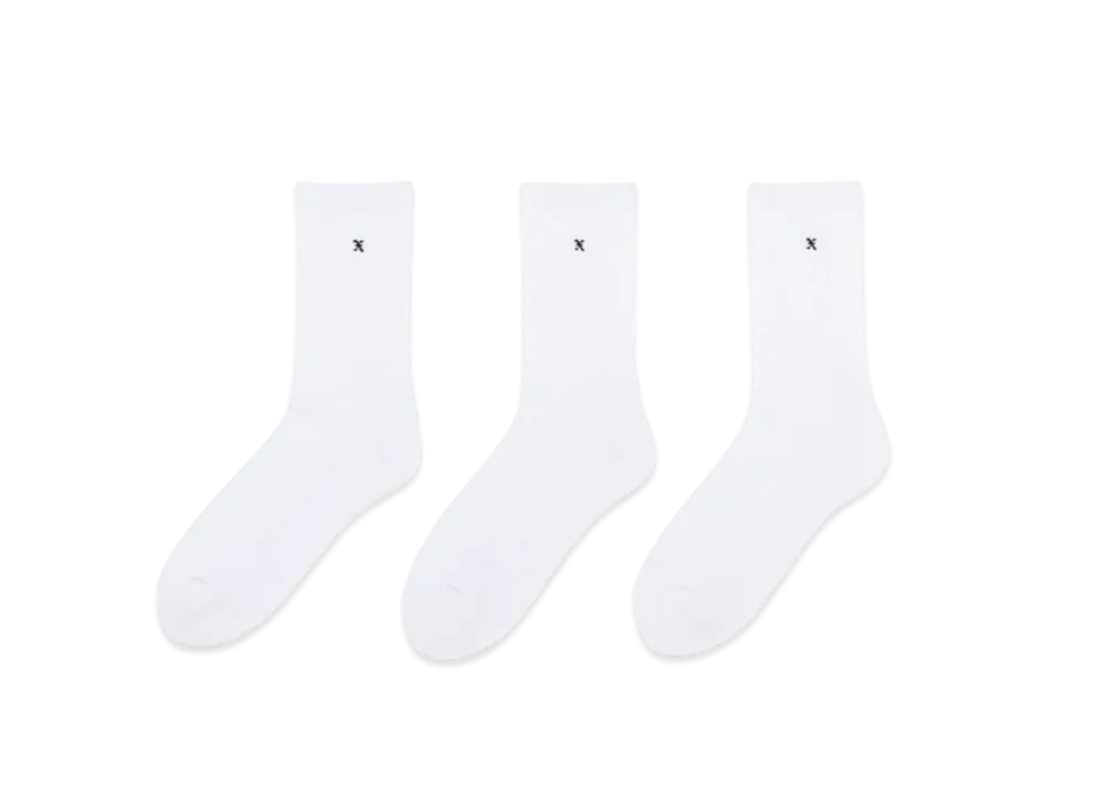 GOD SELECTION XXX Socks (3piece 1pack) GX-A25-SO-02 "White"