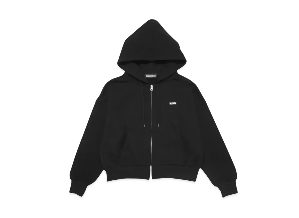GOD SELECTION XXX Cropped Zip Hoodie GXL-A25-CS-04 "Black"