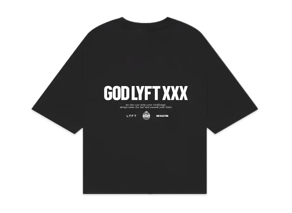 GOD SELECTION XXX x LYFT Limited Extra Big Logo T-Shirt "Black"