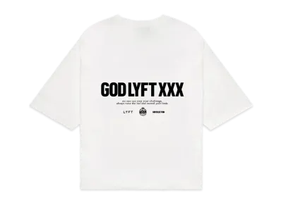 GOD SELECTION XXX x LYFT Limited Extra Big Logo T-Shirt "White"