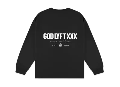 GOD SELECTION XXX x LYFT Limited Logo Long Sleeve T-Shirt "Black"