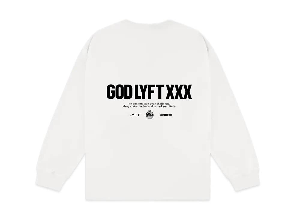 GOD SELECTION XXX x LYFT Limited Logo Long Sleeve T-Shirt "White"