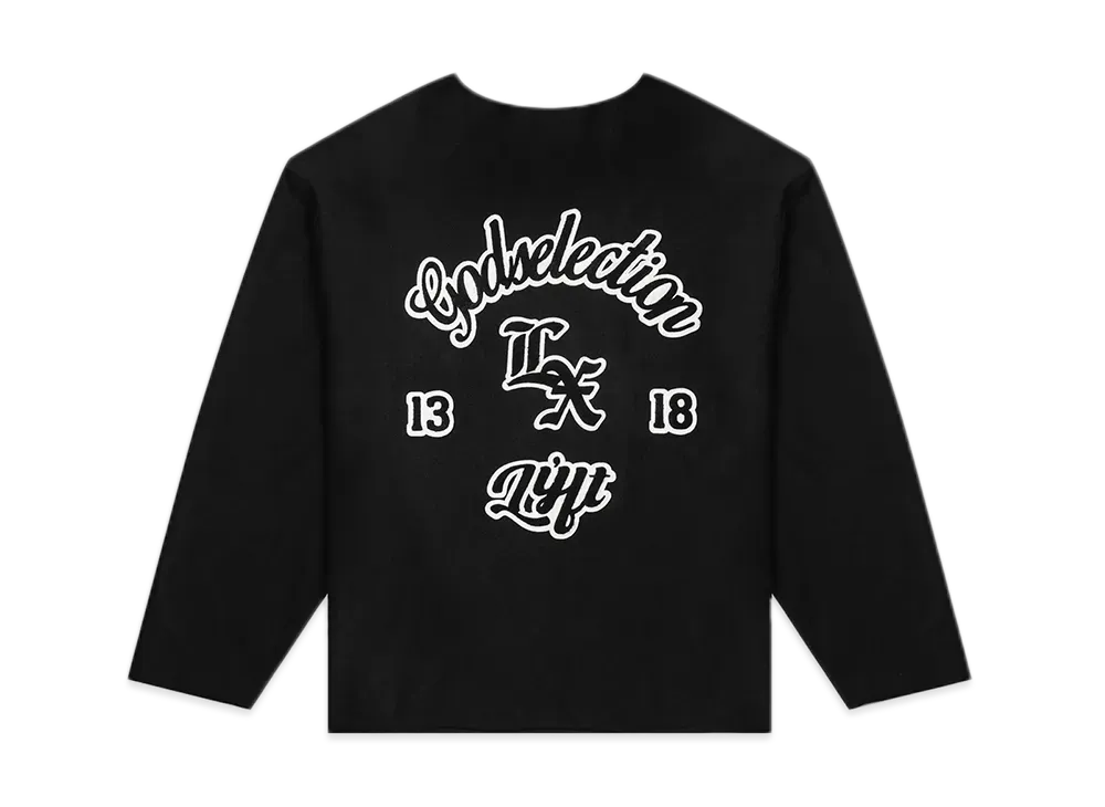 GOD SELECTION XXX x LYFT Limited Cut-Off Long T-Shirt "Black"