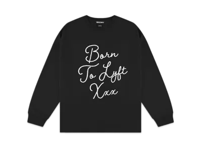 GOD SELECTION XXX x LYFT Limited Cursive Logo Long T-Shirts "Black"