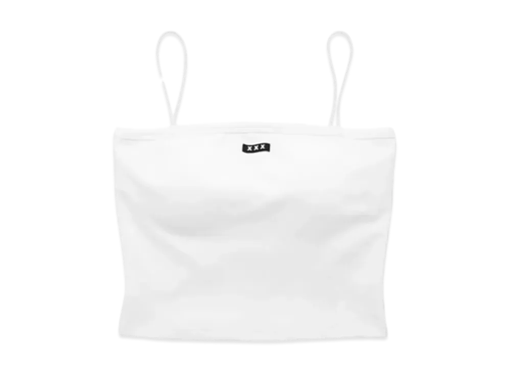GOD SELECTION XXX Pad in Bra Top GXL-S25-CS-02 "White"