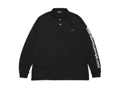 GOD SELECTION XXX Long Sleeve Polo Shirt GX-S25-CS-02 "Black"