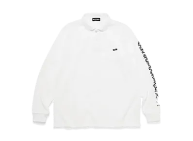 GOD SELECTION XXX Long Sleeve Polo Shirt GX-S25-CS-02 "White"