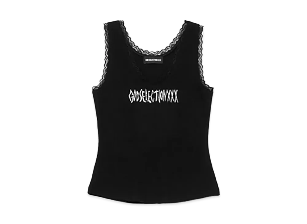 GOD SELECTION XXX Lace Tank GXL-S25-CS-03 "Black"