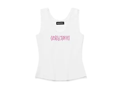 GOD SELECTION XXX Lace Tank GXL-S25-CS-03 "White"