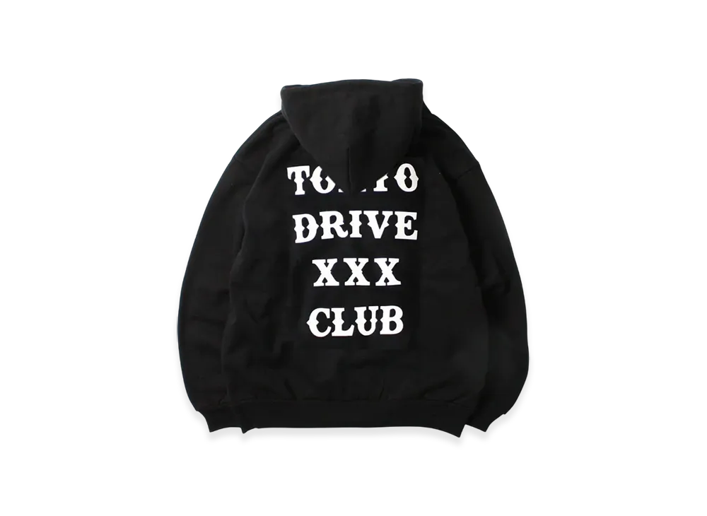 GOD SELECTION XXX x Tokyo Drive Car Club Collaboration Hoodie "Black"