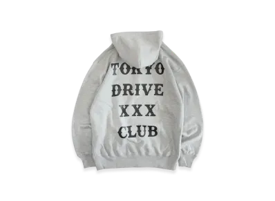 GOD SELECTION XXX x Tokyo Drive Car Club Collaboration Hoodie "Grey"