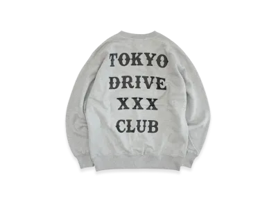 GOD SELECTION XXX x Tokyo Drive Car Club Collaboration Sweatshirt "Grey"