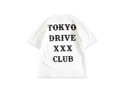 GOD SELECTION XXX x Tokyo Drive Car Club Collaboration Tee "White"