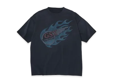 GOD SELECTION XXX Flame Blade Tee GSX-S26-ST-03 "Faded Black"