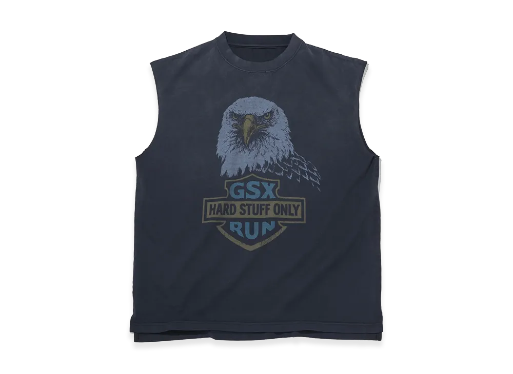 GOD SELECTION XXX Road Eagle Sleeveless GSX-S26-SL-02 "Faded Black"