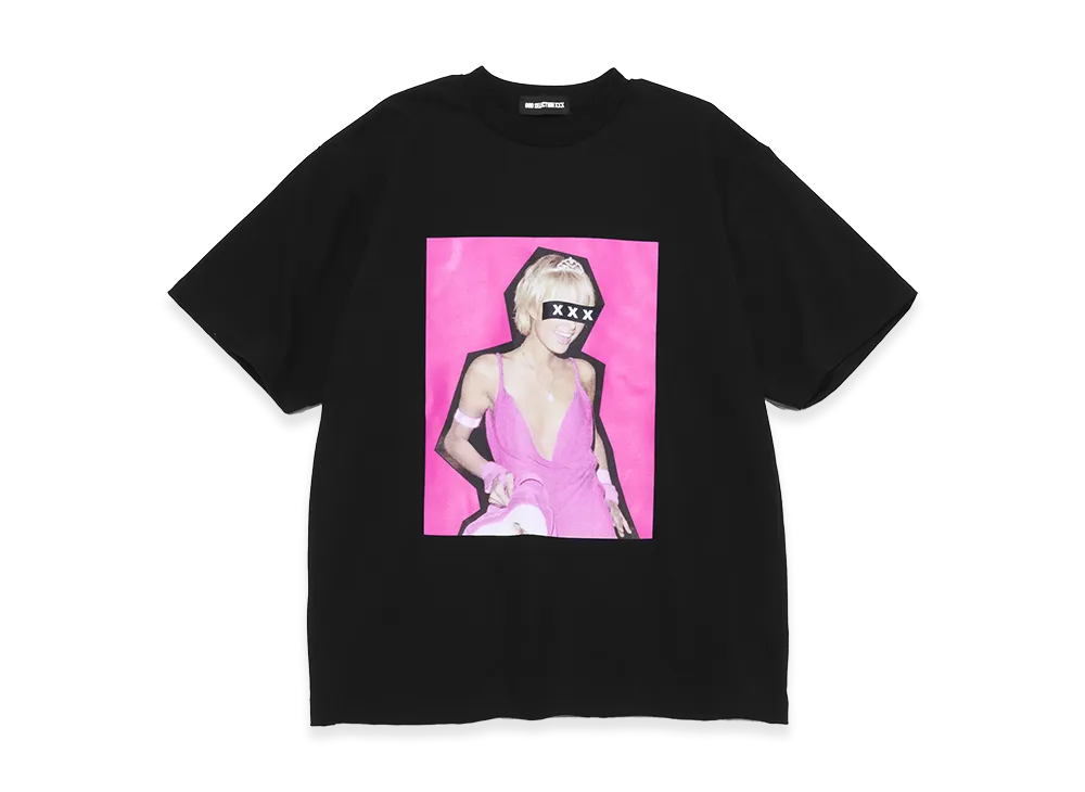 GOD SELECTION XXX Box Logo Pink Party Photo Tee GX-S26-ST-08 "Black"
