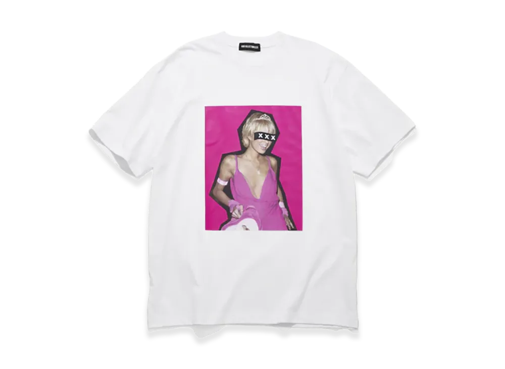 GOD SELECTION XXX Box Logo Pink Party Photo Tee GX-S26-ST-08 "White"