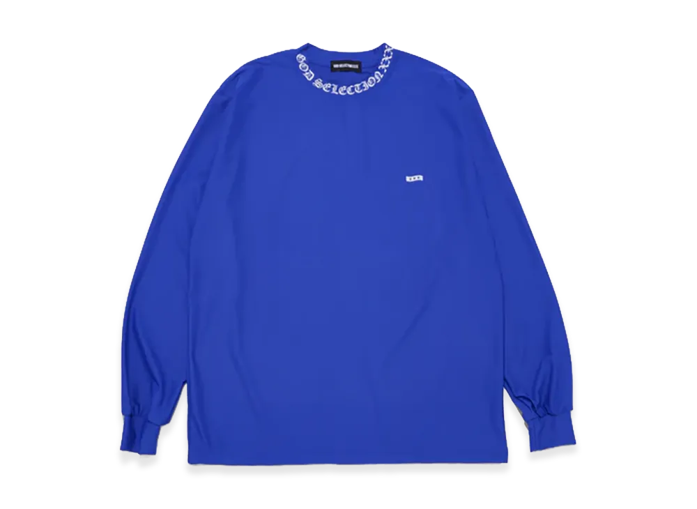 GOD SELECTION XXX Mini Box Logo/Old English Logo Rash Guard GX-S26-CS-05 "Blue"