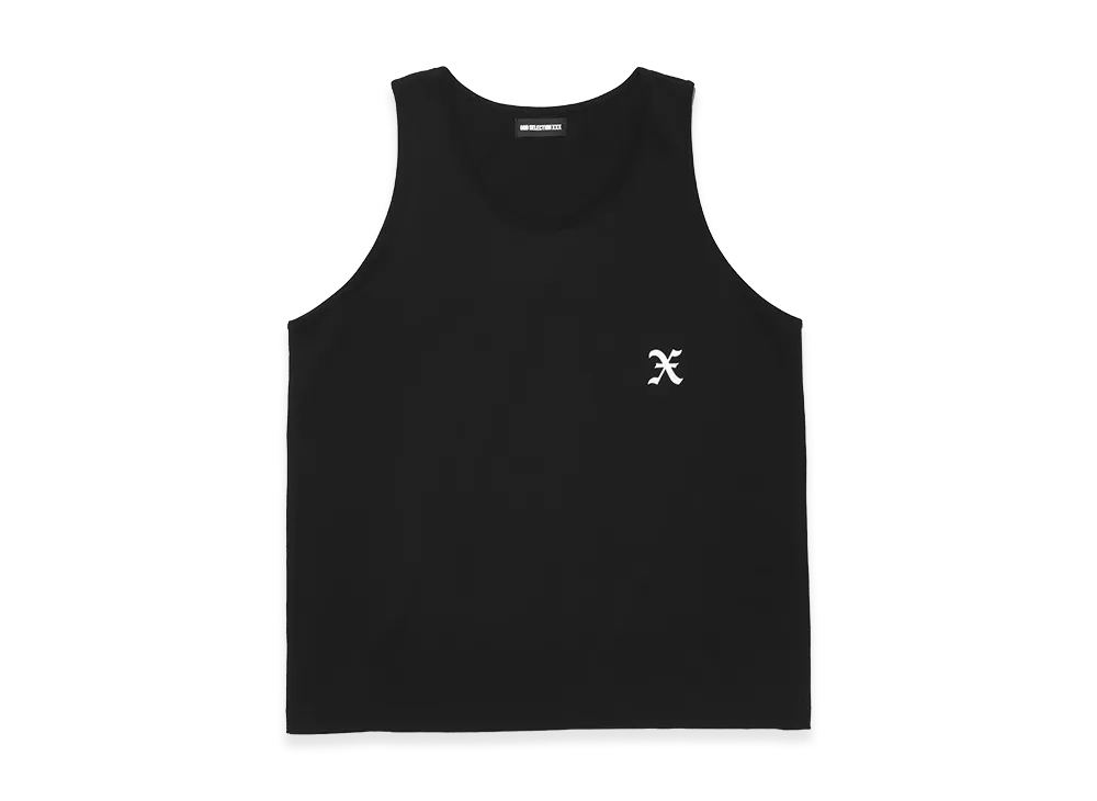 GOD SELECTION XXX Initial Logo Tank Top GX-S26-CS-06 "Black"