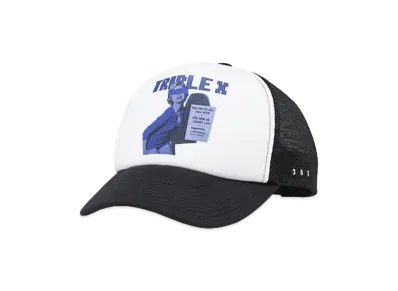GOD SELECTION XXX TRIPLEX Block Letter Logo Mesh Cap GX-S26-HT-02 "White"